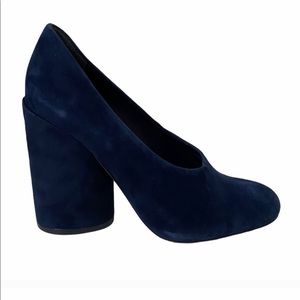 NEW TORY BURCH  Lucia  Navy blue suede